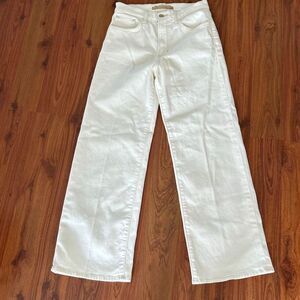 Joe’s jeans The Blake high rise wide leg crop jeans size 25 cream beige